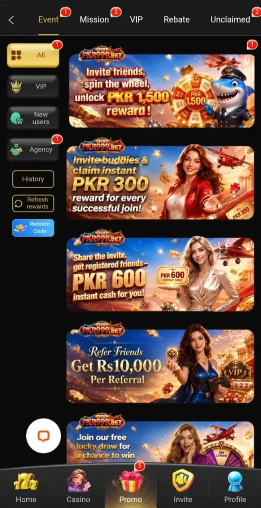 PKR999 Bonus